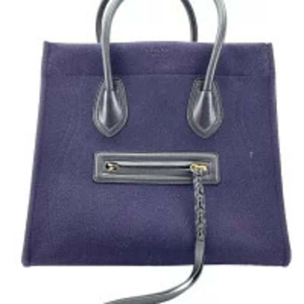 Celine Felt Luggage Phantom Handbag Navy Blue